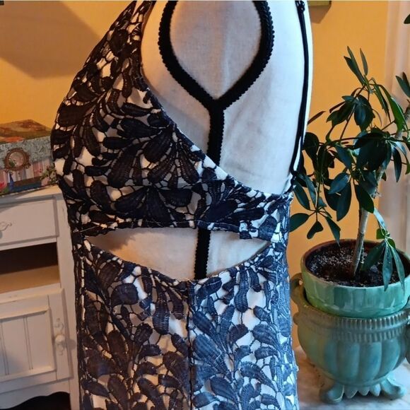 Fashion Nova Lace Ombre Cut-Out Mini Dress. Cocktails, Evening,  Fairycore - Picture 9 of 14